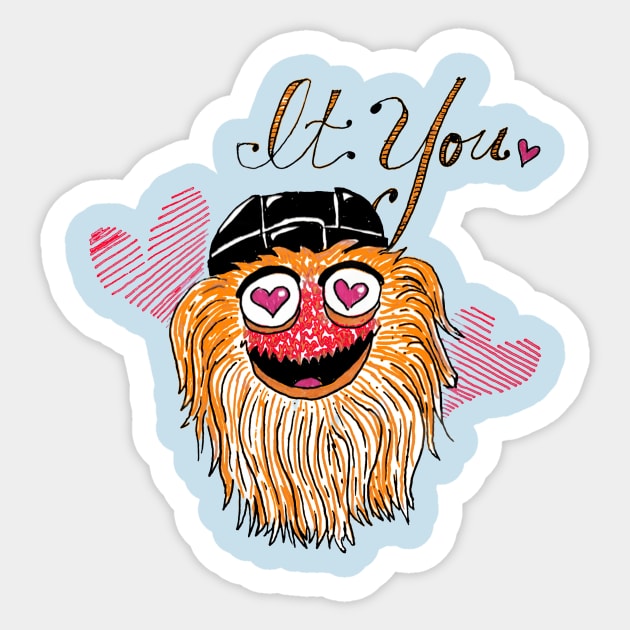 It You! Valentine's Day Sticker by LornaDinosart